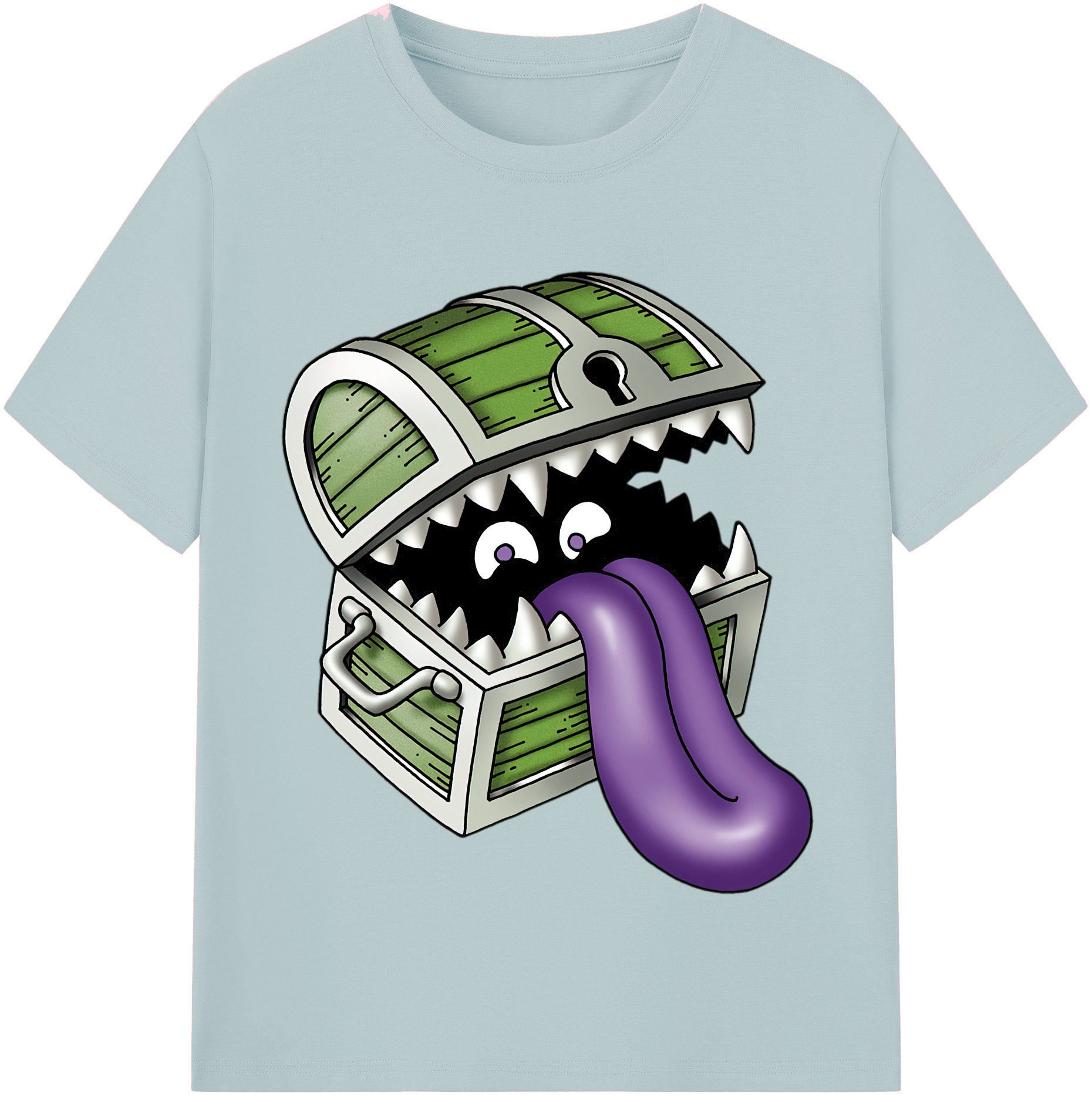 （画像用） ドラゴンクエスト Doragon Kuesuto Dragon Quest 綿100％半袖Tシャツ（フロントプリント）